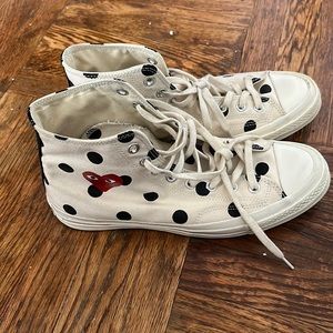 comme des garcons polka dot